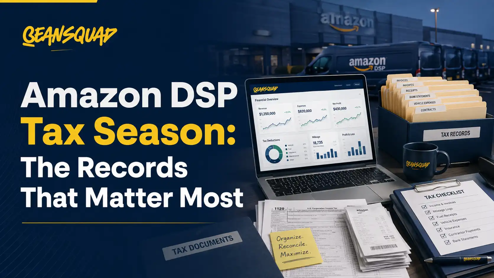 Amazon DSP Tax Season, The Records That Matter Most
