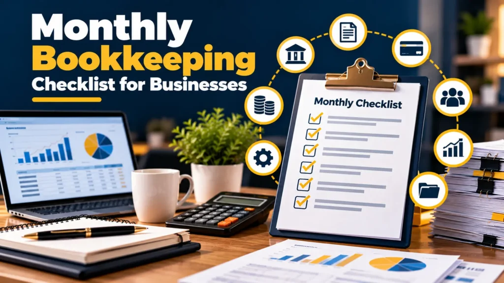 Monthly Bookkeeping Checklist: A Step-by-Step Month-End Guide for Small Businesses